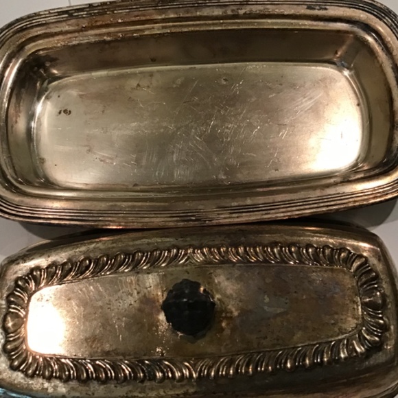 Vintage Butter Dish Silverplate FB Roger’s Silver Co-Home Dining Entertaining - Picture 3 of 5